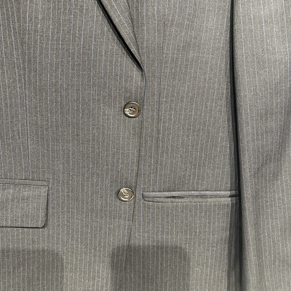 Chaps RALPH LAUREN Men GRAY Sport‎ Coat SUIT Jacket Wool CASHMERE Blazer 39-40 R